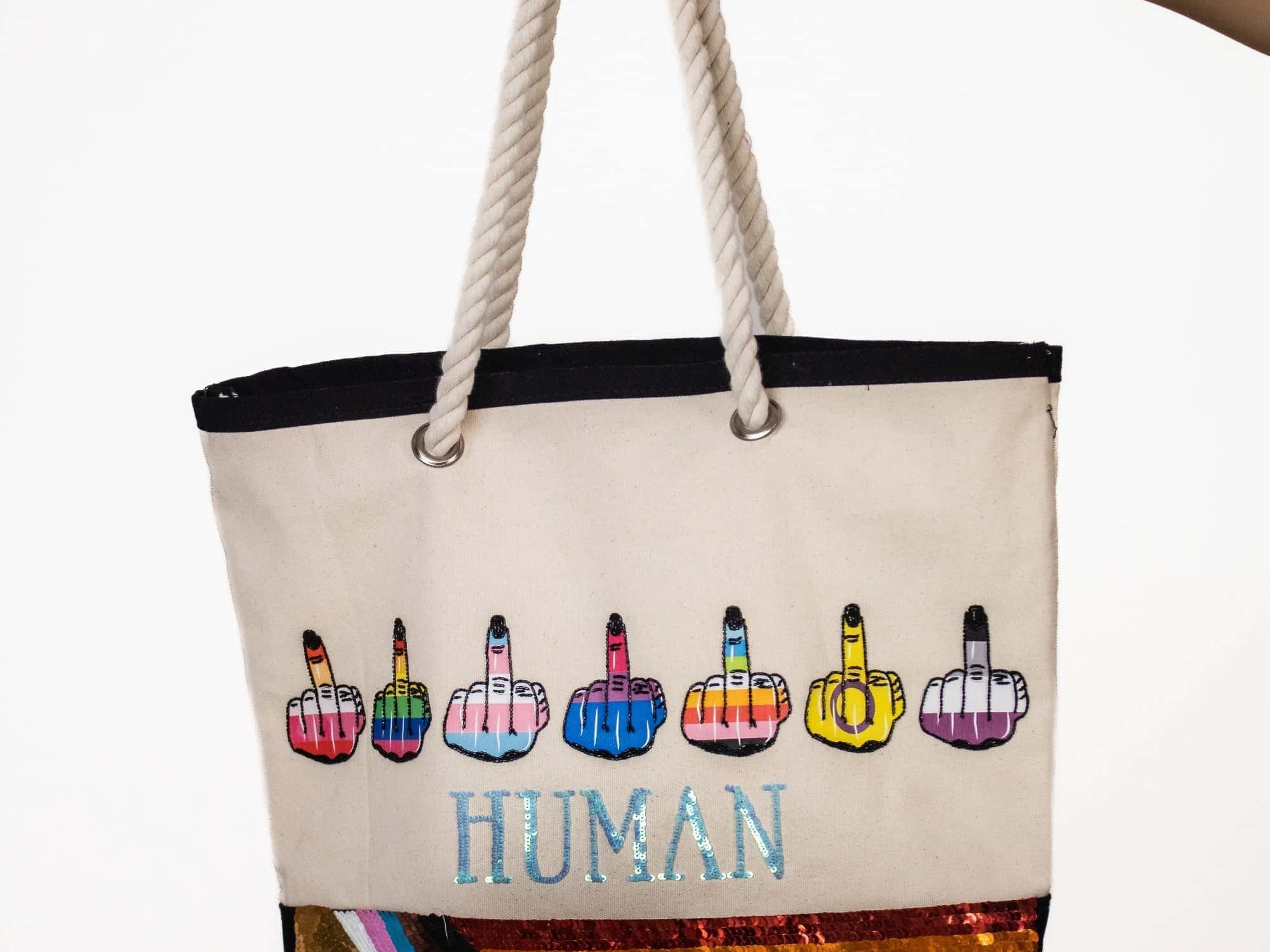 Pride Limited Edition 'We Are Human' Cotton Canvas Bag
