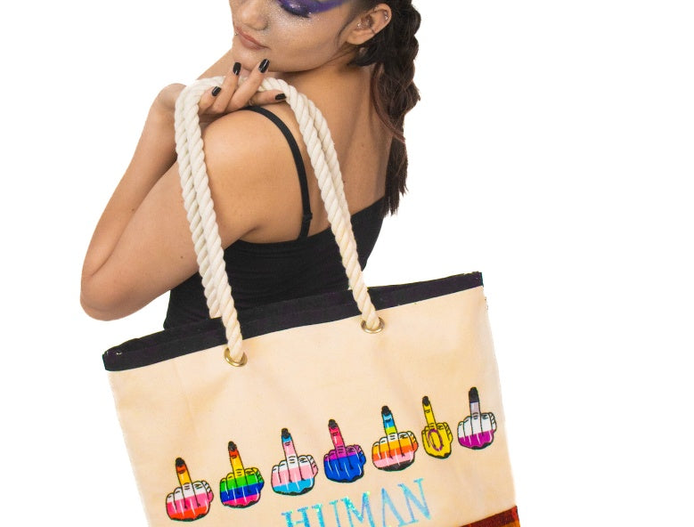 Pride Limited Edition 'We Are Human' Cotton Canvas Bag