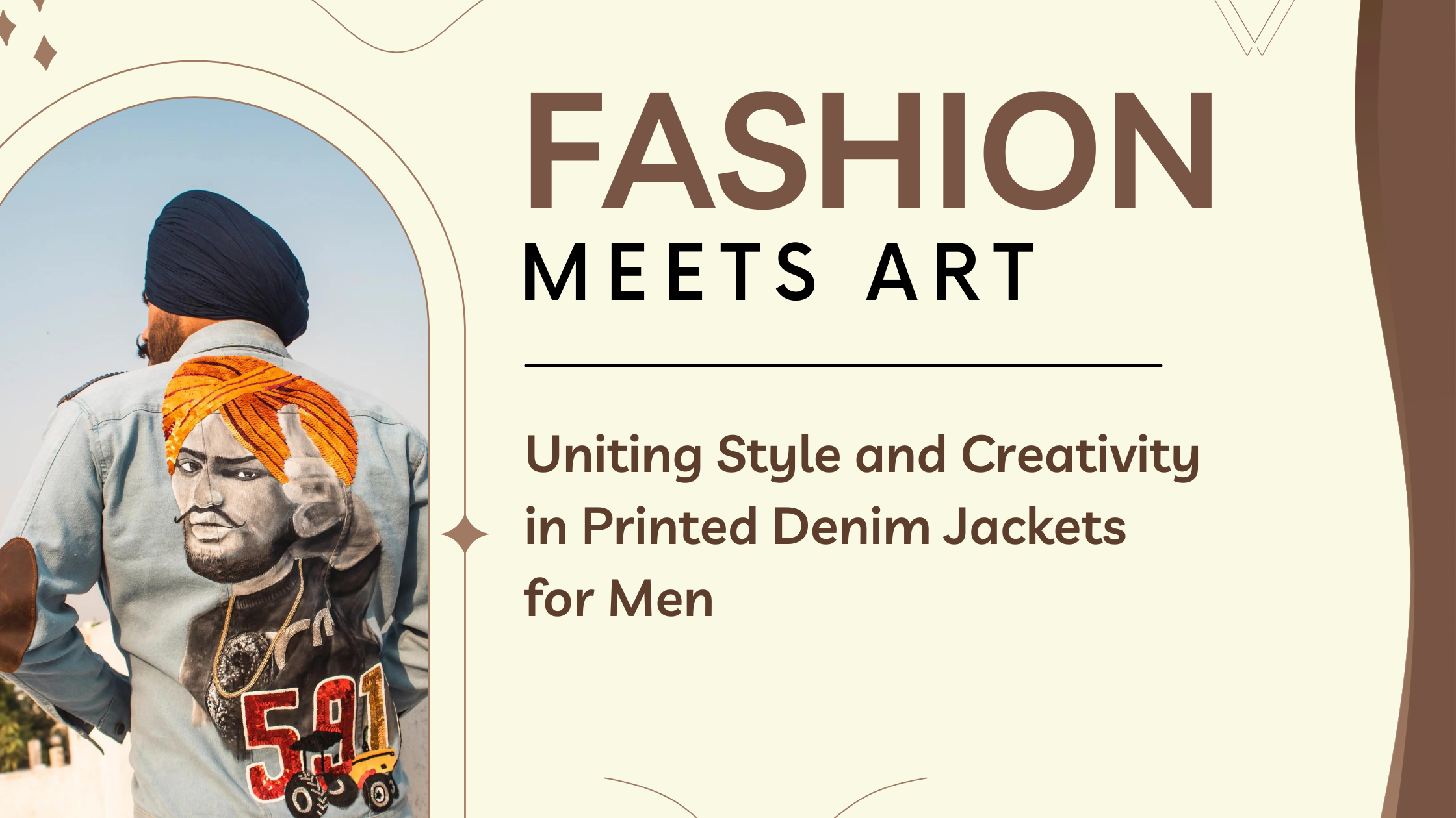 FASHION MEETS ART: UNITING STYLE AND CREATIVITY IN PRINTED DENIM JACKETS FOR MEN