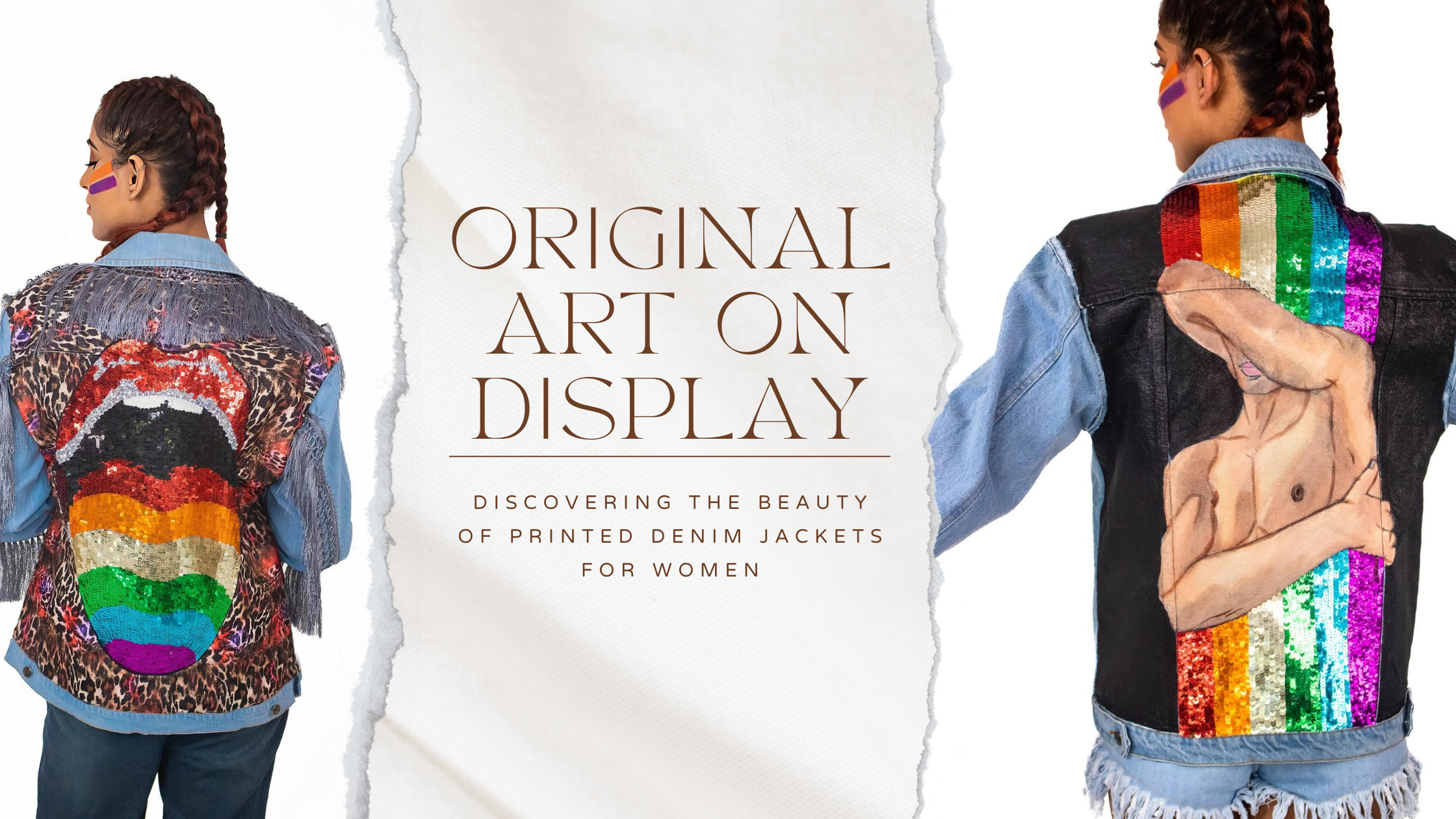 ORIGINAL ART ON DISPLAY: DISCOVERING THE BEAUTY OF PRINTED DENIM JACKETS FOR WOMEN